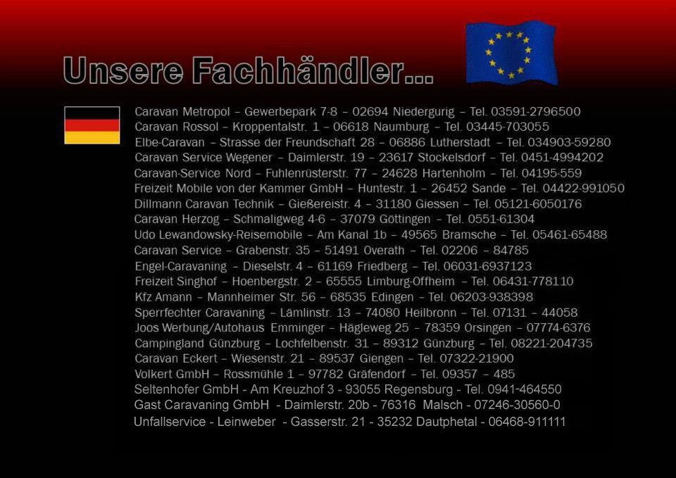 Fachh�ndler in Deutschland - hier werden fachgerechte Reparaturen an Hagelsch�den mit dem WARU Multiprotect durchgef�hrt. Weitere H�ndler in der Schweiz, Italien, Holland